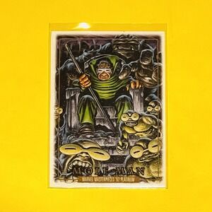 2024 Upper Deck Marvel Masterpieces '92 Platinum Mole Man Leather #52